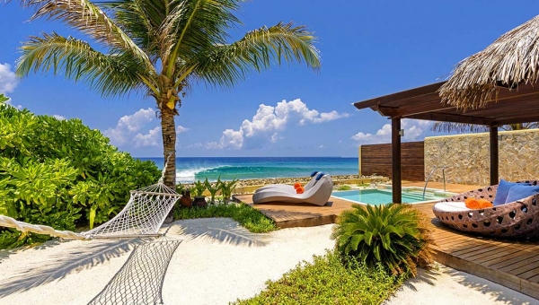 Cottage with Pool at Sheraton Maldives Full Moon Resort & Spa